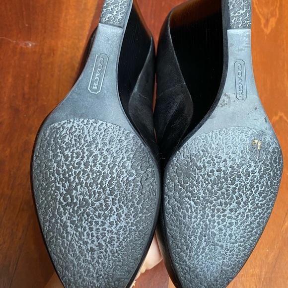Coach wedge heels in black size 6.5 - Picture 4 of 5